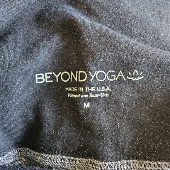 Beyond yoga grey leggings side pockets/zipper ankle medium - Picture 3 of 4